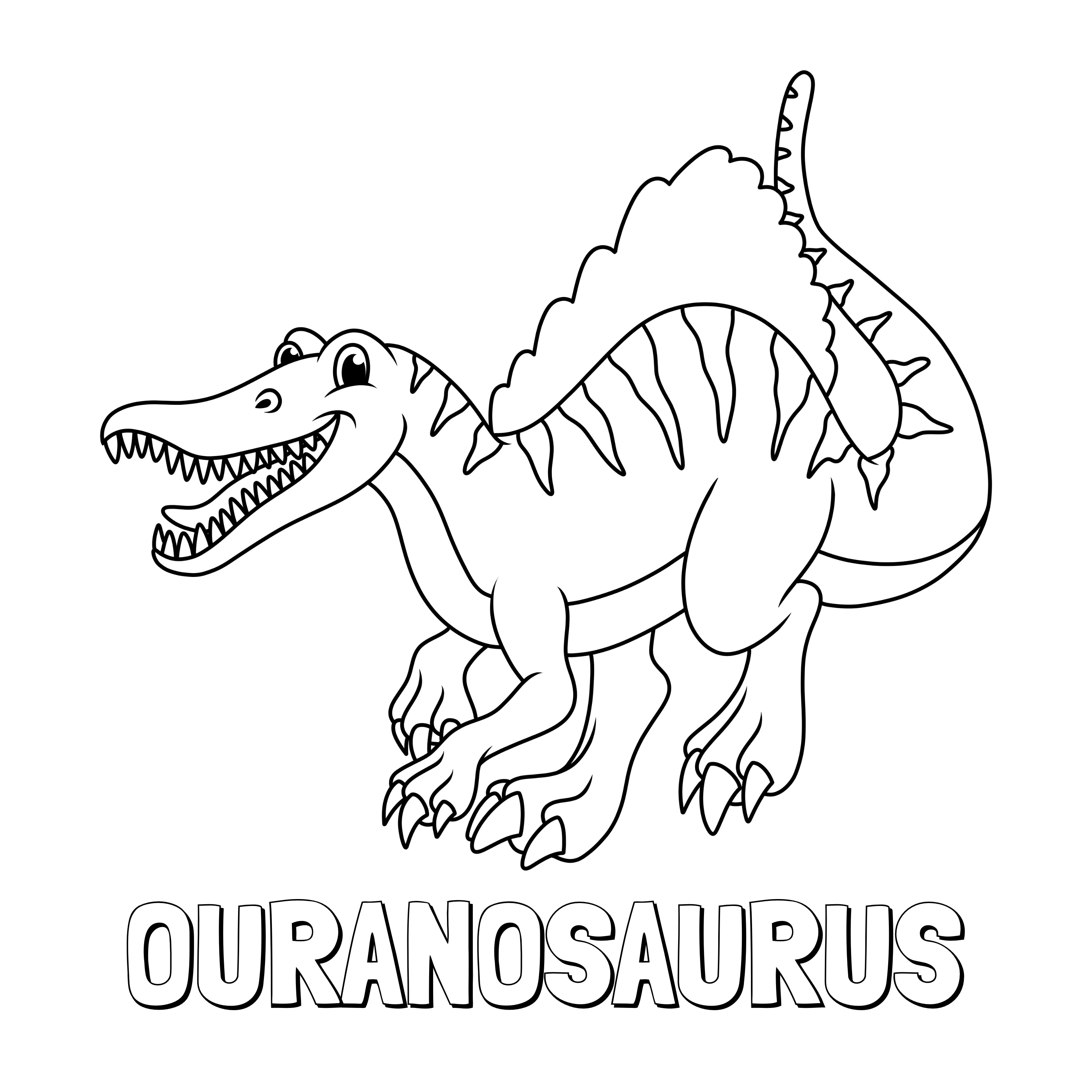 happy ouranosaurus coloring page - Top Paint Coloring Pages